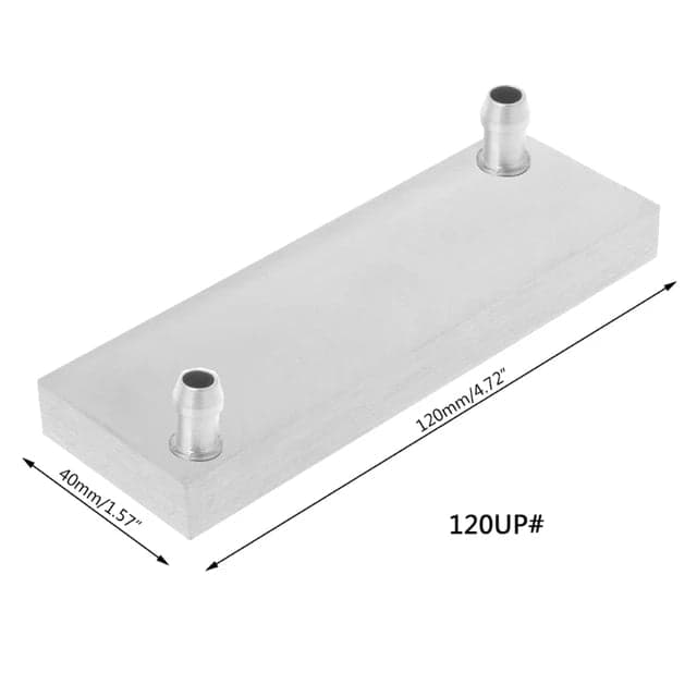 Upward Nozle Aluminium Water Cooling Block/Container/Head/Plate for CPU Radiator HeatSink and DIY projects - View 3