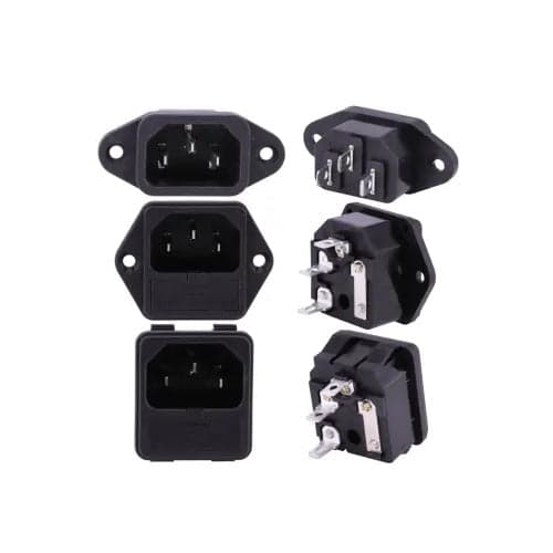 AC 250V 10A IEC320 C14 Male Power Cord Inlet Socket - View 1