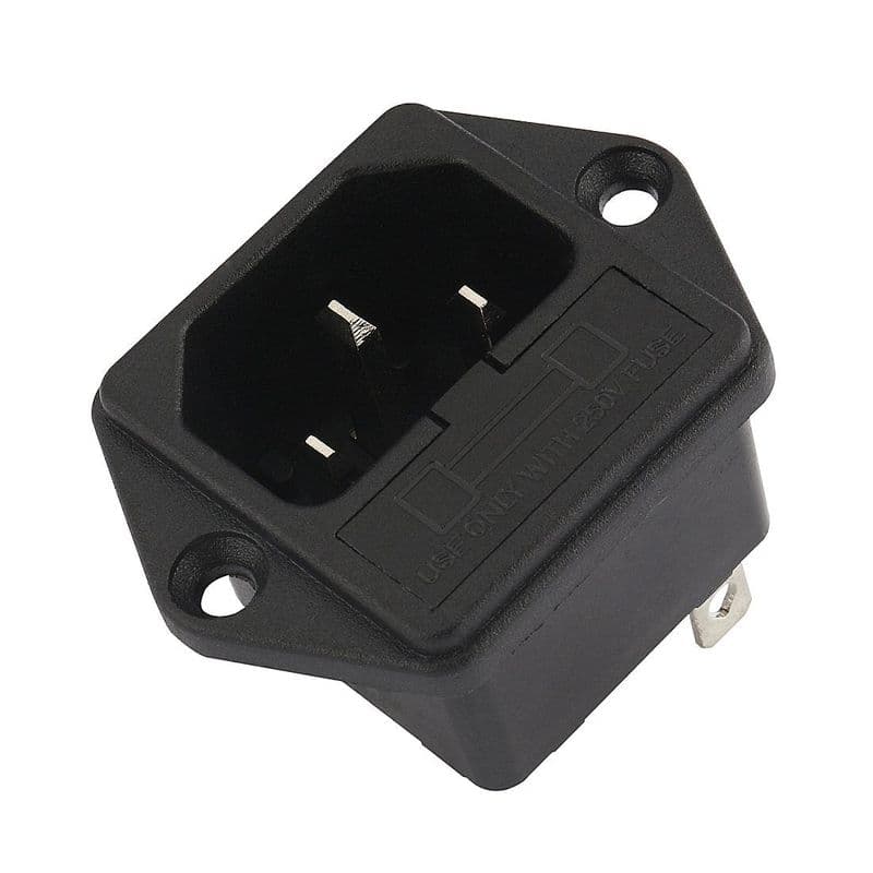 AC 250V 10A IEC320 C14 Male Power Cord Inlet Socket - View 3