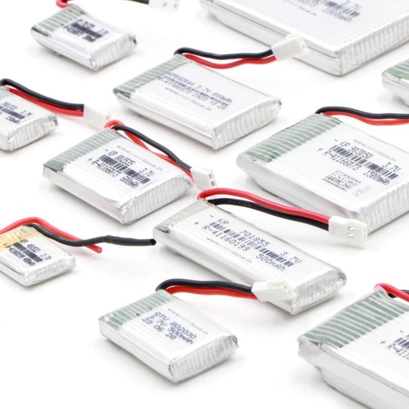 KP: Drone LiPo Batteries 3.7V Rechargeable Battery for Mini RC Aircraft, Quadcopters - View 1