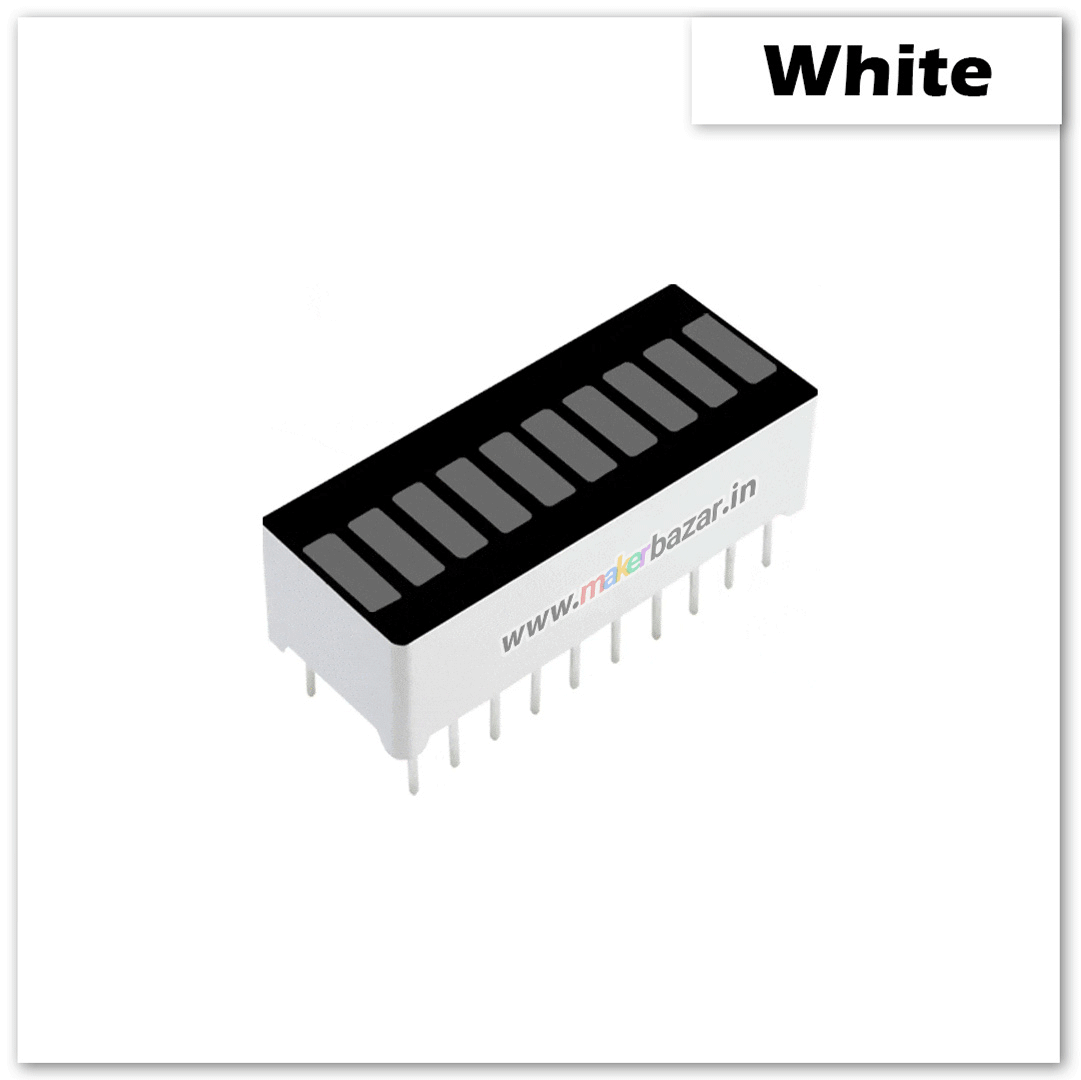 10 Segment Digital LED Bar Graph Display - View 2