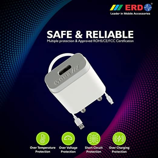 ERD: TC-21 5V 2A USB Adapter With Micro USB Cable - View 2