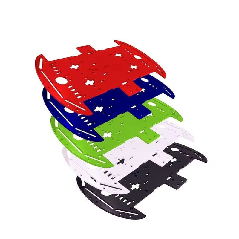 [Only Chassis] Smart Robotic Car Acrylic Chassis - View 2