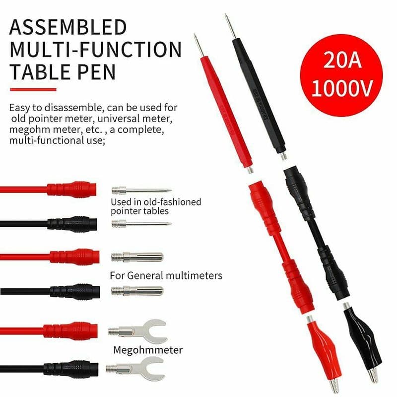 16-in-1 Multifunction Digital Multimeter Test Probe Wire Pen with Different Connectors Kit - View 3