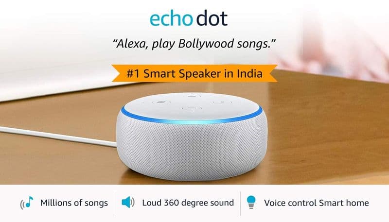 Refurbished 3rd Gen Echo Dot Smart Speaker - White - View 2