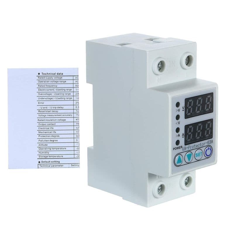 220V 63A Single Phase Automatic Over Under Voltage Output Overload Protection (13.8kW) - View 3