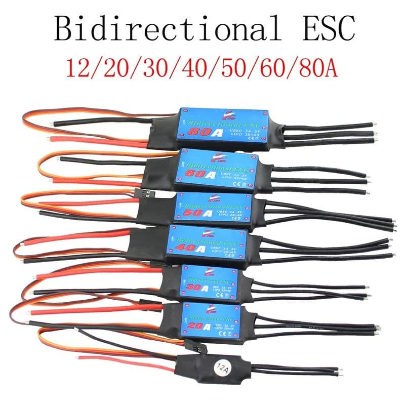 Bidirectional Brushless ESC with UBEC for RC Boat Car Pneumatic Underwater Propeller - View 1