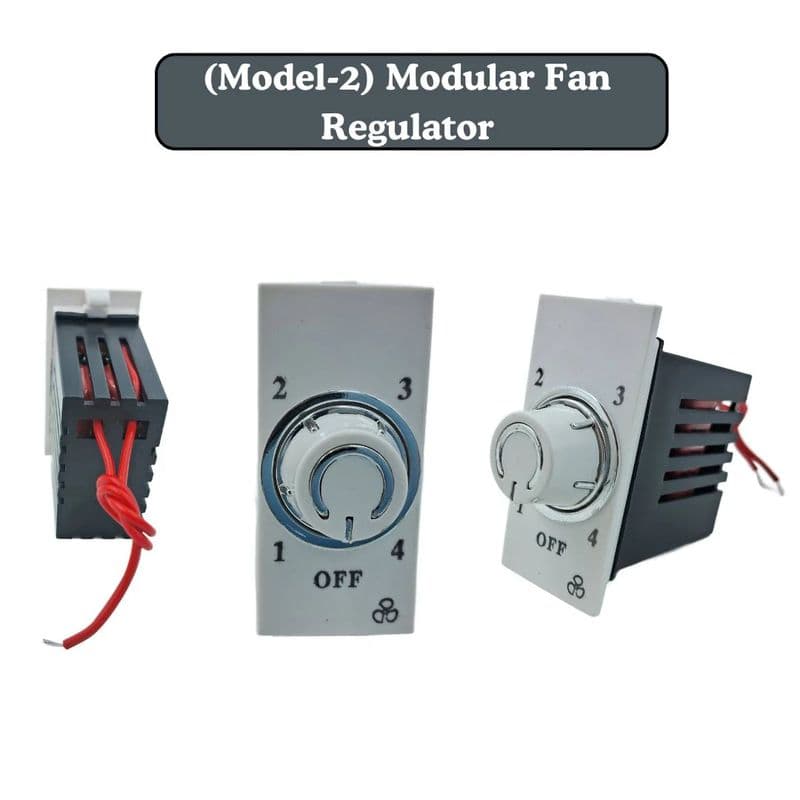 [Non-Modular] Fan Regulator Switch Step Volume Button (Screw-Fit) - View 3