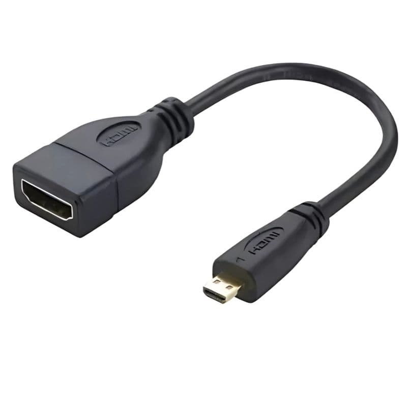 Micro HDMI Male (Type-D) to Female HDMI (Type-A) Converter - View 2