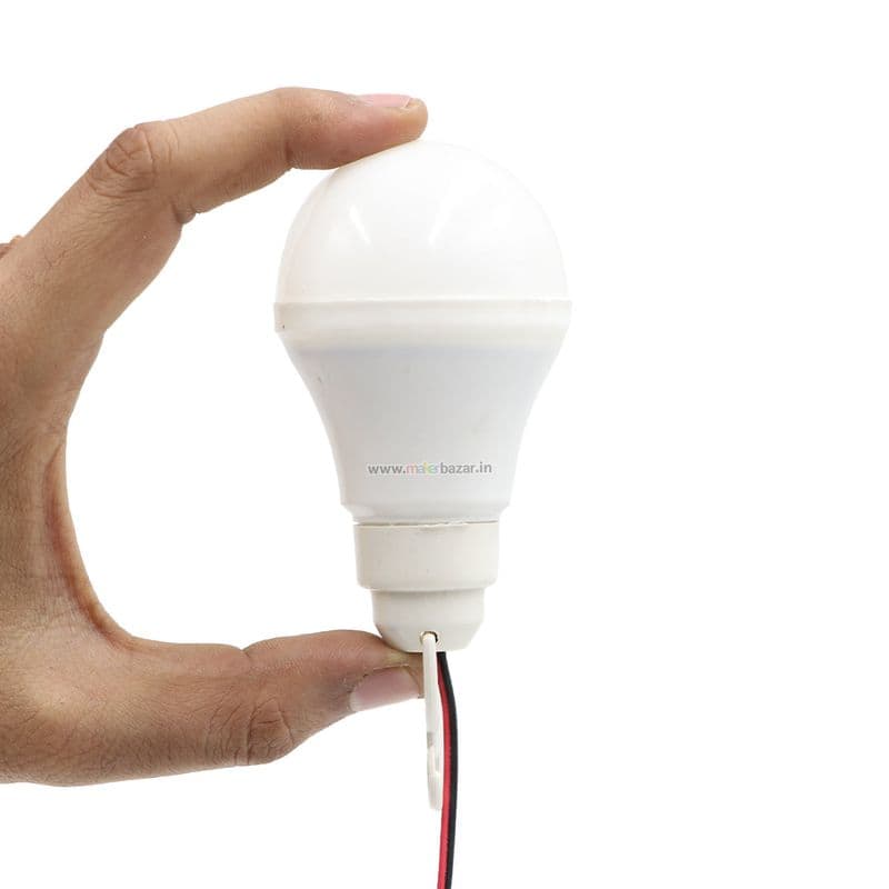 12VDC Solar LED Bulb Basic DIY Light - View 1