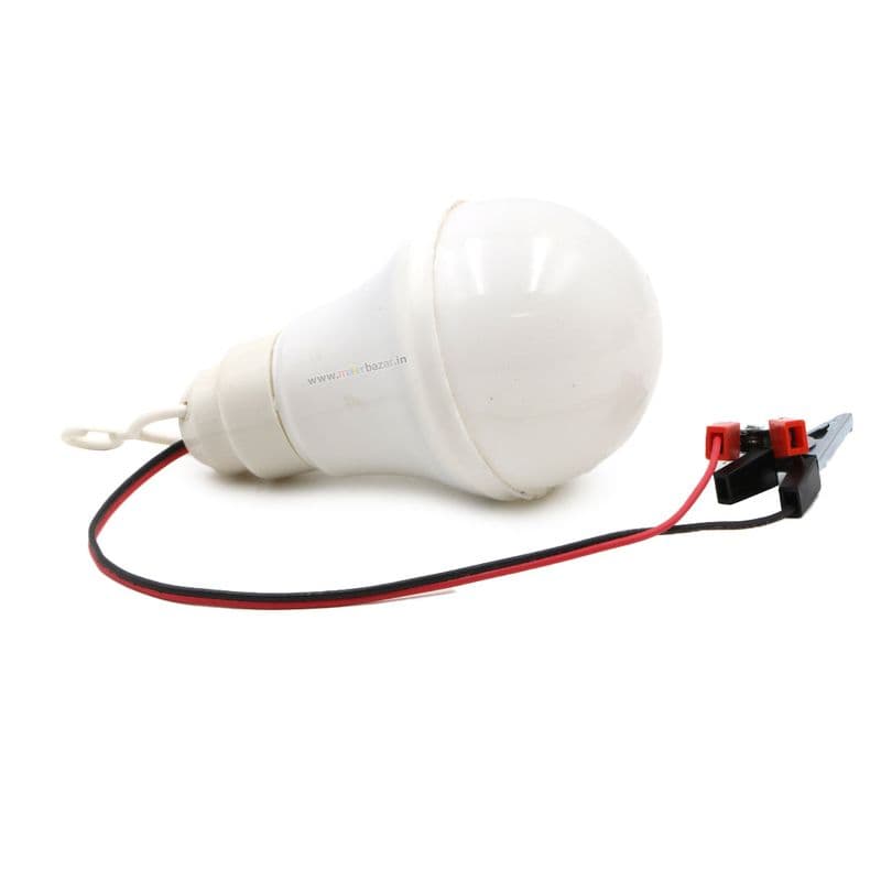 12VDC Solar LED Bulb Basic DIY Light - View 3
