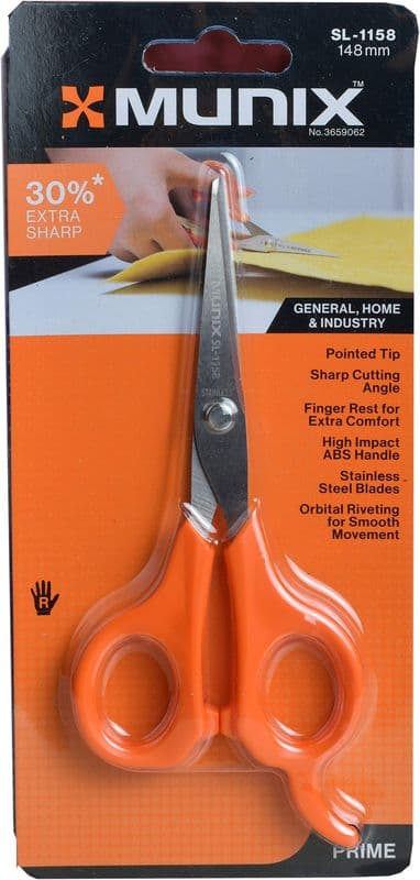 Kangaro Munix: SL-1158 Stainless Steel All-Purpose Scissor 148mm - View 1