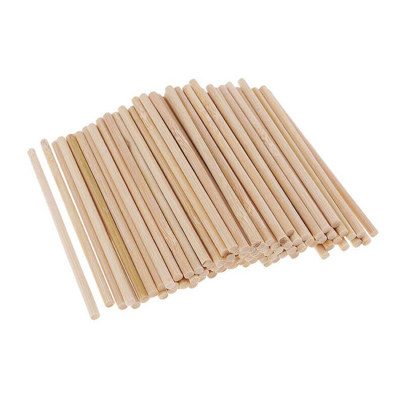 6in Round Wooden Dowel Stick (15x1cm) - View 2