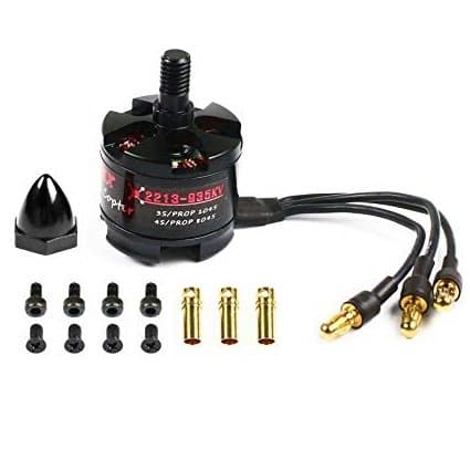 EMAX: MT2213 935KV Brushless DC Motor for Drone – Black Cap (CW) With 1045 Propeller Combo - View 3