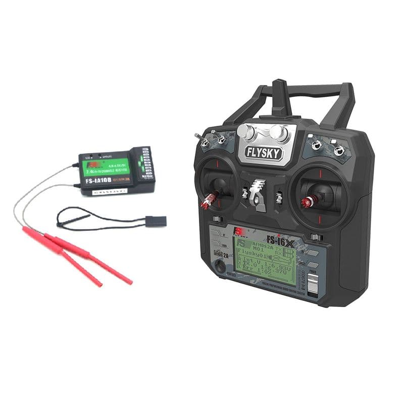 Flysky FS-i6X 2.4GHz 6CH AFHDS 2A RC Transmitter With FS-iA10B 2.4GHz 10CH Receiver - View 1
