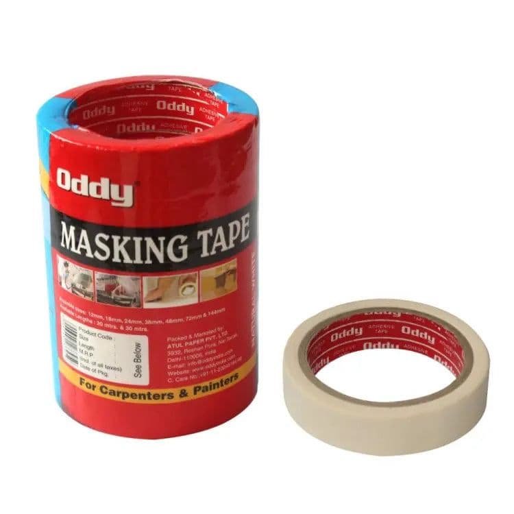 Oddy: Self Adhesive Masking Tape (Super Strong) [20-Meters] - View 3