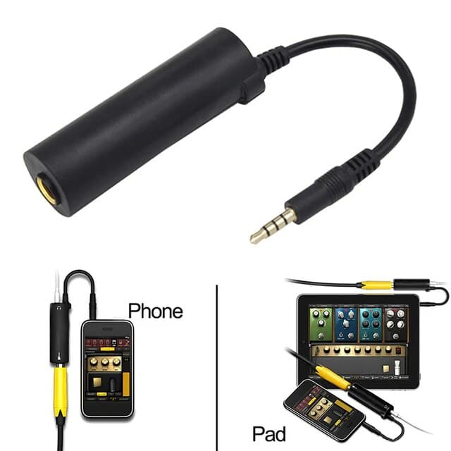 3.5mm Audio Guitar Interface Converter Adapter for iPhone/iPad/iPod Guitar Tuner Cable - View 2