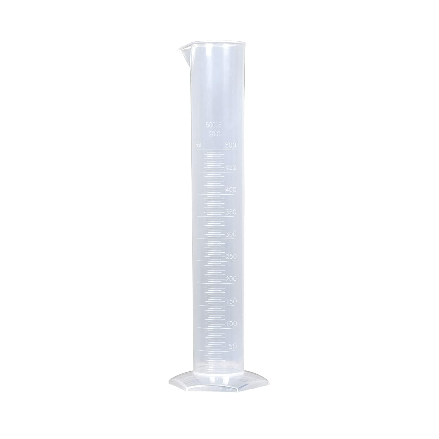 Measuring Cylinder 500ml (Clear Plastic) - View 1