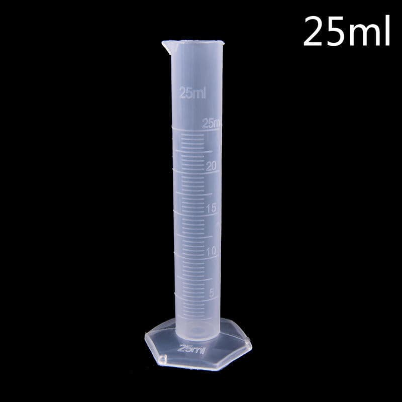 Measuring Cylinder 25ml (Clear Plastic) - View 1
