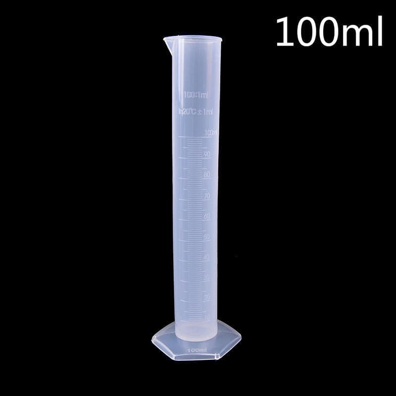 Measuring Cylinder 100ml (Clear Plastic) - View 1