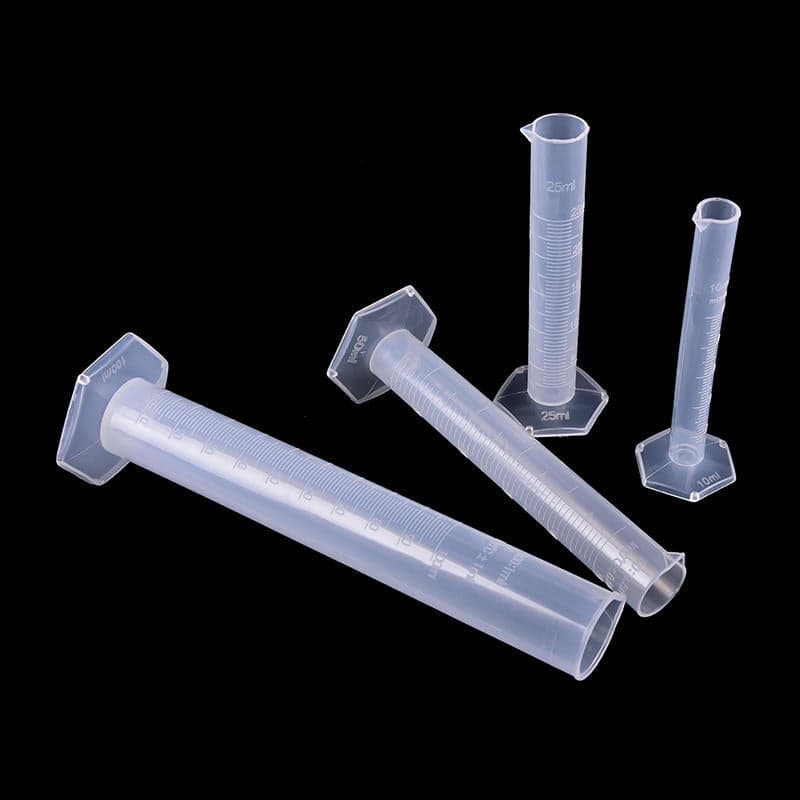 Measuring Cylinder 100ml (Clear Plastic) - View 3