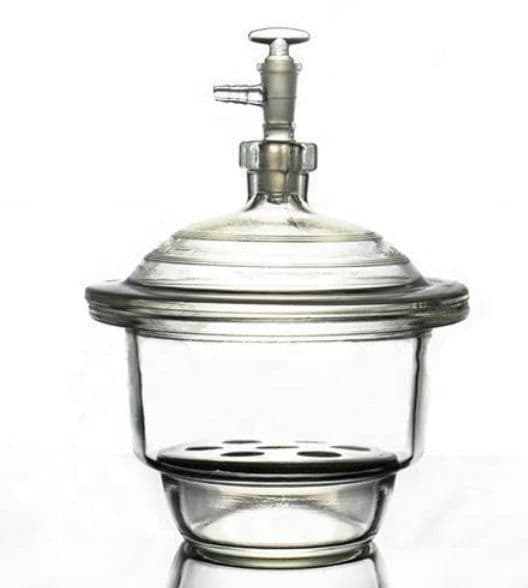 160mm Glass Vacuum Desiccator With Stopcock - View 1
