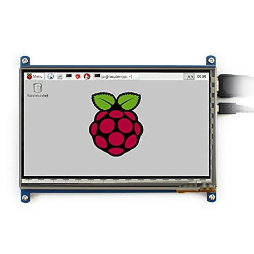 18cm (7inch) LCD Capacitive Touch Screen Display with HDMI for Raspberry Pi (1024 x 600 Resolution) - View 3