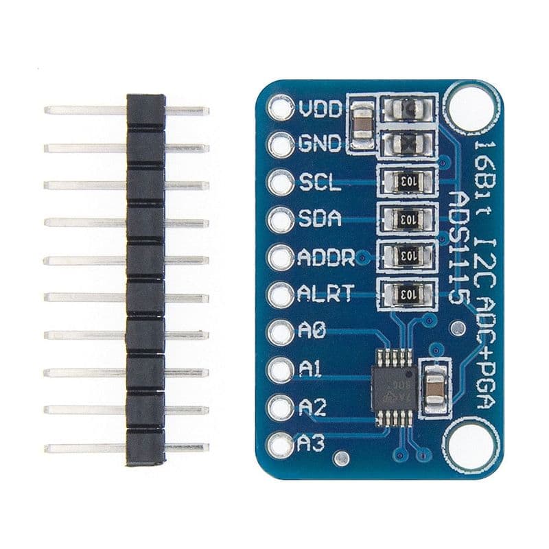 ADS1115 16-Bit ADC- 4 Channel with Programmable Gain Amplifier - View 1