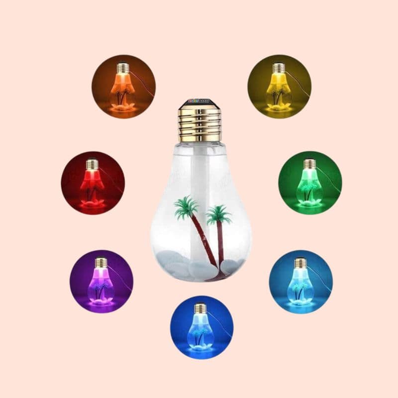Light Bulb Design Portable Humidifer for Home Decor - View 3