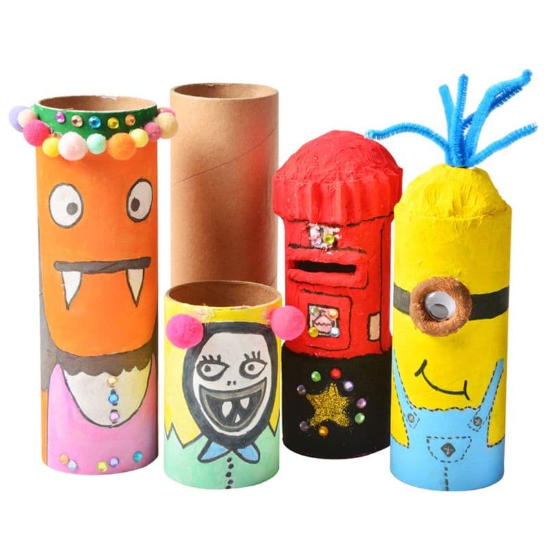 Cardboard Round Tubes for Crafts, DIY Paper Roll - View 3