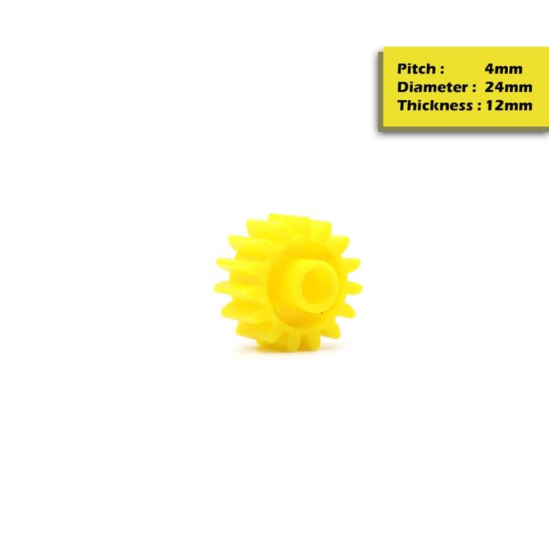 Circular Plastic Wheel Spur Gear (T:12mm) - View 3