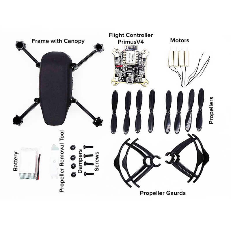 Pluto DIY Nano Drone Kit 1.2 - for Learning Stem & Tinkering, Crash Resistant, Smartphone Controlled with Rechargeable Battery - View 3