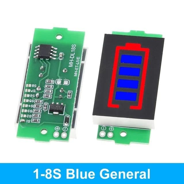 18650 Lithium Battery Capacity Indicator Module - View 3