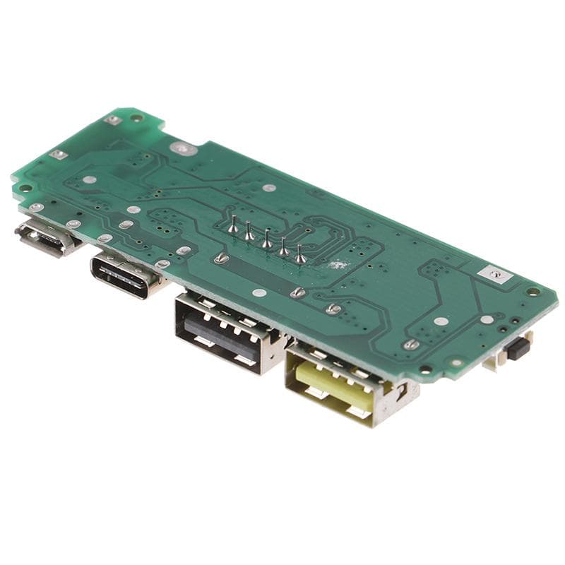 18650 5V 2.4A Dual USB + Type-C + Micro + Lightning/Apple USB Power Bank With LED Display 18650 Charger Board - View 3