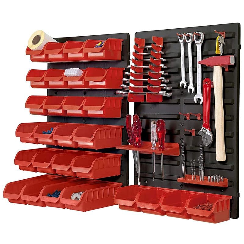 BLACK+DECKER: BDST73832-8 Wall Panel Set with Bins, Racks and Holders (43-Pieces) - View 1