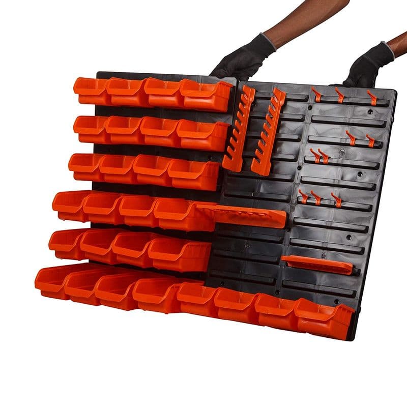 BLACK+DECKER: BDST73832-8 Wall Panel Set with Bins, Racks and Holders (43-Pieces) - View 3