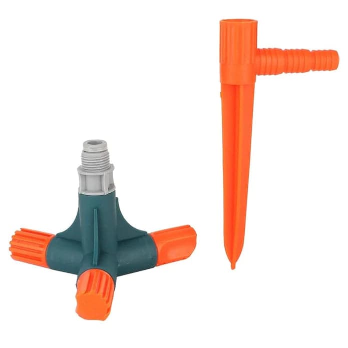 360° Rotating Water Sprinkler with Ground Insertion Rod for Garden - View 3