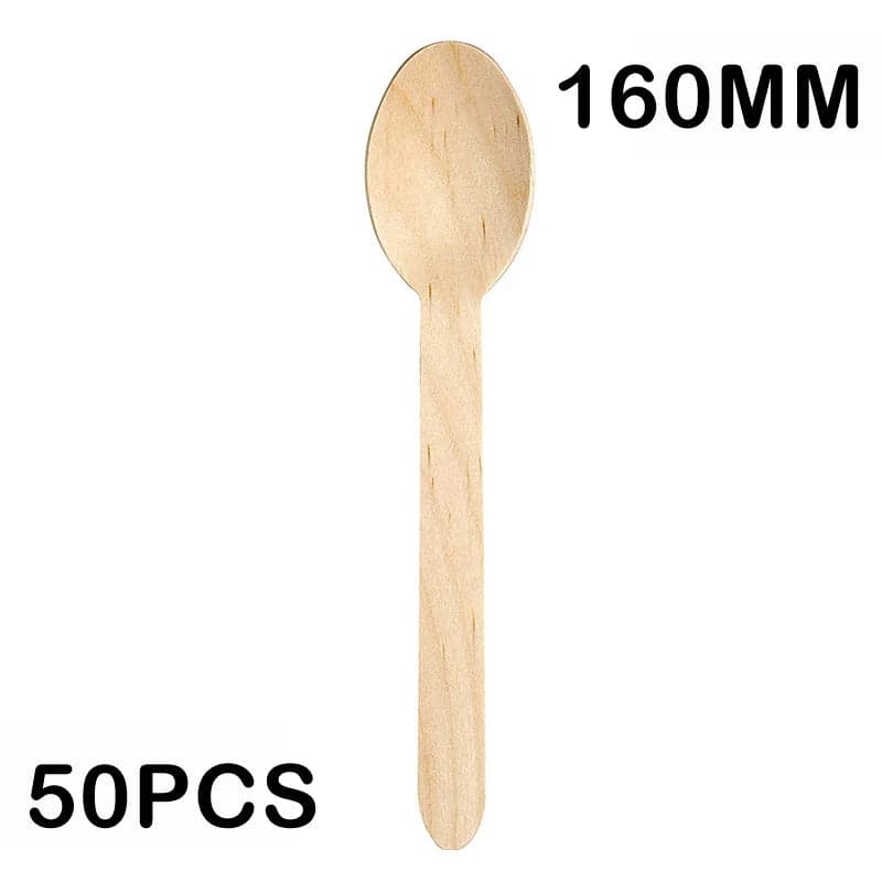 30x160mm Disposable Wooden Spoons for DIY/Home - View 3
