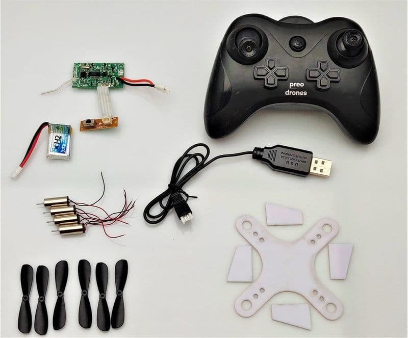 Acrylic DIY Mini Drone Kit with Remote - View 1