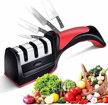 Manual Knife Sharpener 3 Stage Sharpening Tool for Ceramic Knife and Steel Knives - View 1