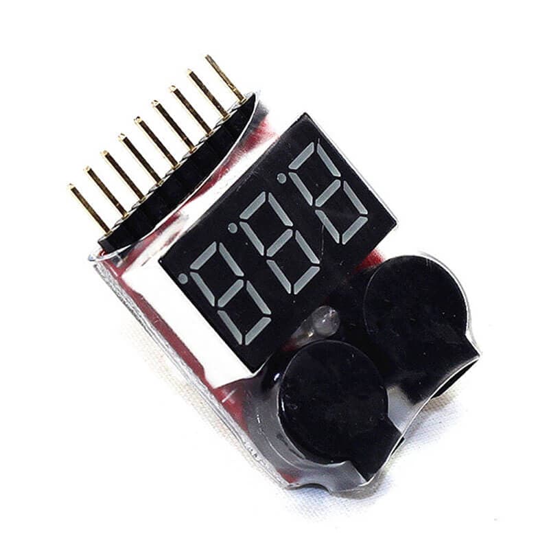 Lipo Voltage Checker 1S-8S with Buzzer Alarm - View 2