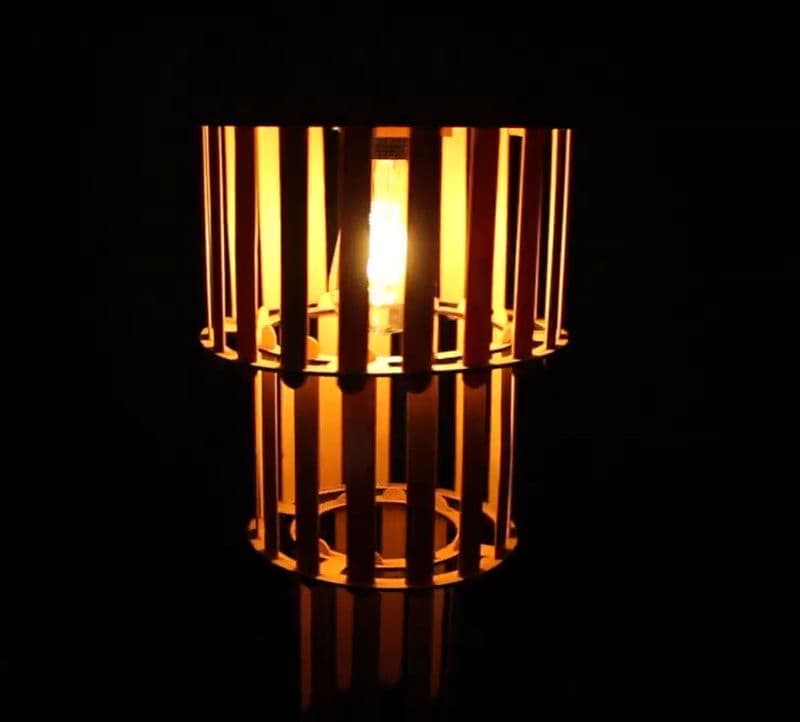 Laser Cut Parts for Popsicle Shutter Lamp DIY Projectk - View 1