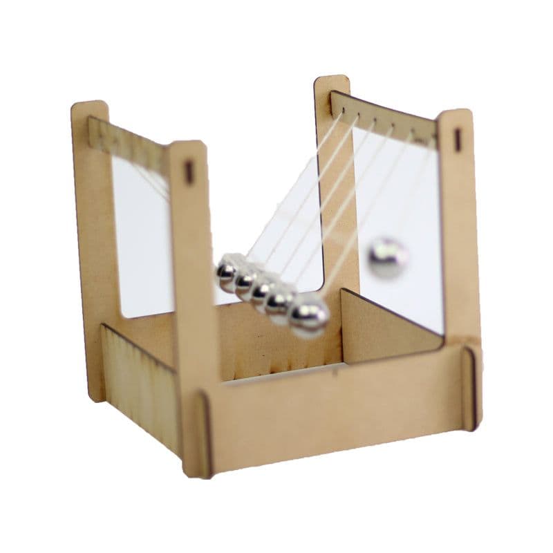 Laser Cut MDF Casing for Newton's Cradle DIY Project - View 1