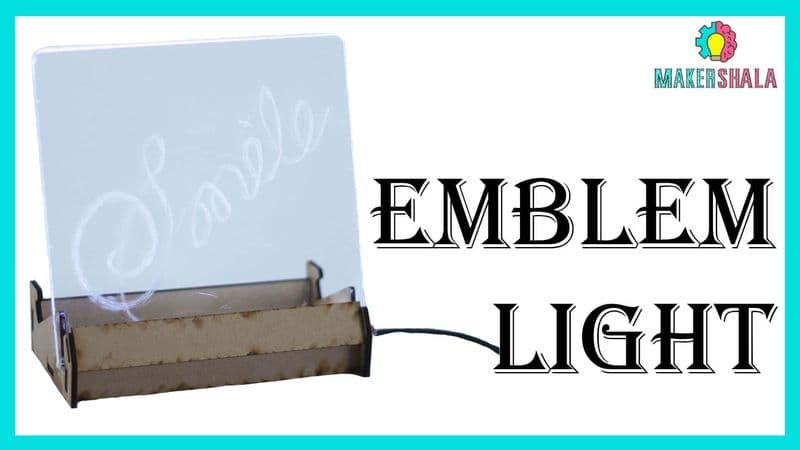 Laser Cut (MDF & Acrylic) for Emblem Light DIY Project - View 3
