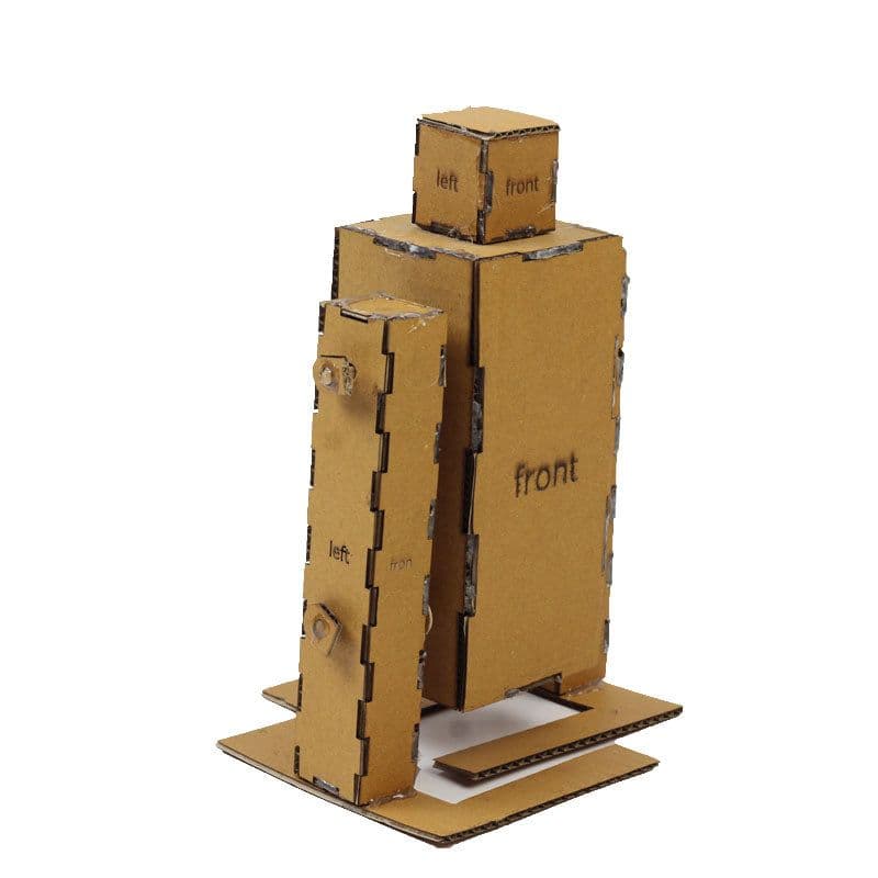 Laser Cut (Cardboard) Casing for Walking Robot DIY Project - View 1