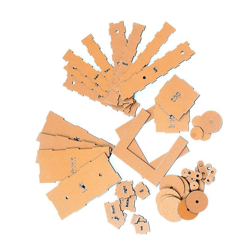Laser Cut (Cardboard) Casing for Walking Robot DIY Project - View 2