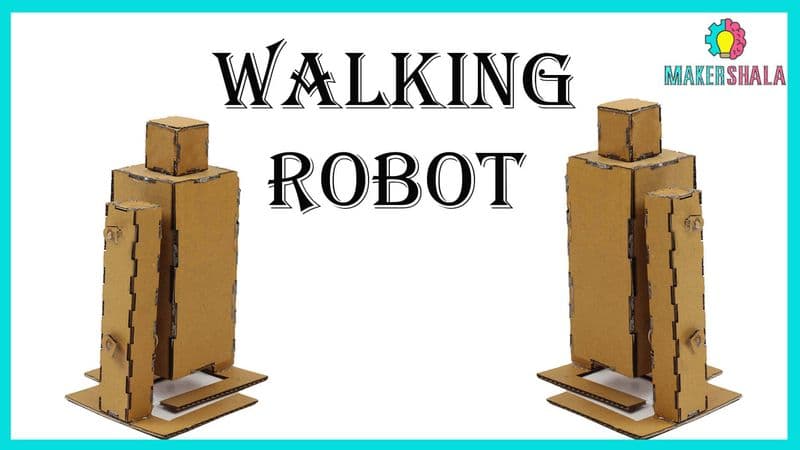 Laser Cut (Cardboard) Casing for Walking Robot DIY Project - View 3