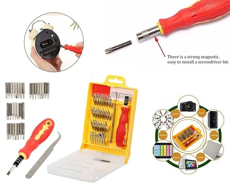 [MBPSK-1] 32 In 1 Interchangeable Precise Screwdriver Tool Set with Magnetic Holder - View 3