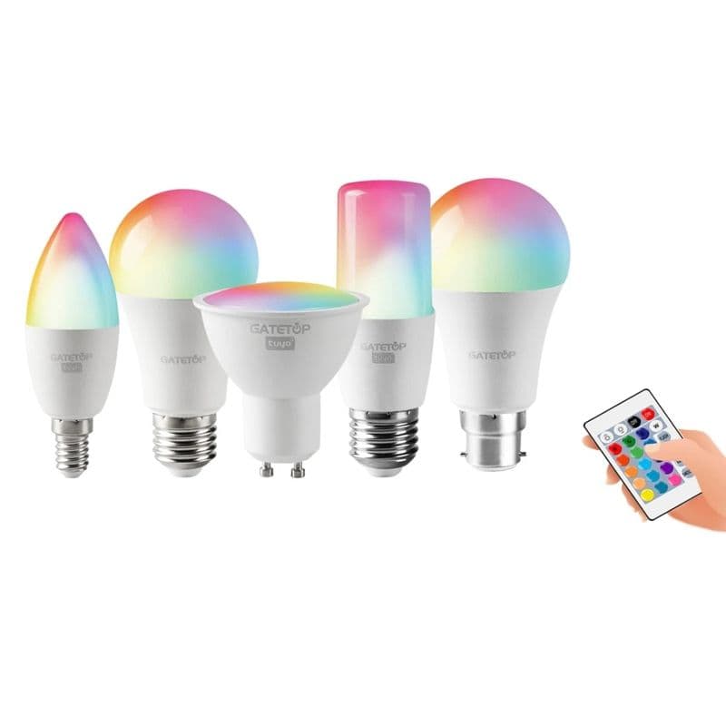 RGB+White AC LED Bulb with Remote - View 1