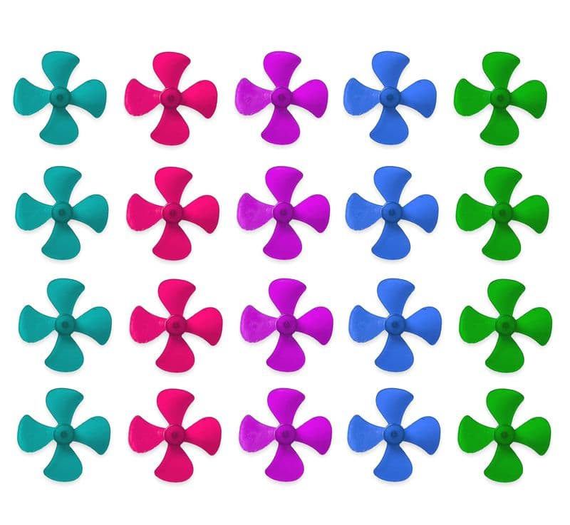 Four Blade Mini Propeller Toy Fan for 1.8mm Shaft - View 3